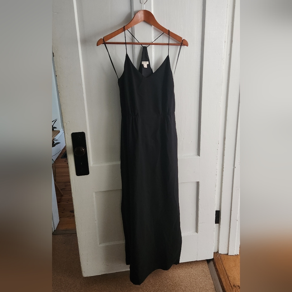 Black J. Crew summer slip dress